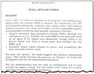 The Cabinet Office Options Paper