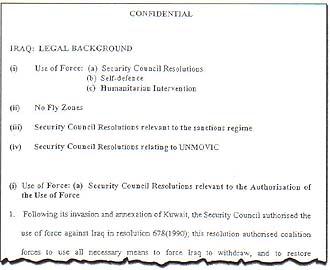 The FCO Legal Advice