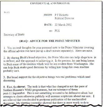 The Ricketts Memo