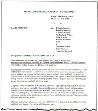 The Downing Street Minutes